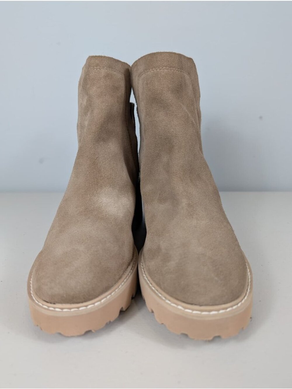 Dolce Vita Huey H2O women's leather suede tan booties size 9.5